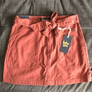 Indigo Rein, Dusty Brick Red Skirt, Size S